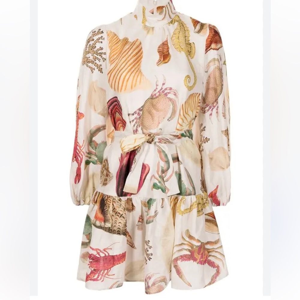 Alemais Atlantis Smock Mini Dress